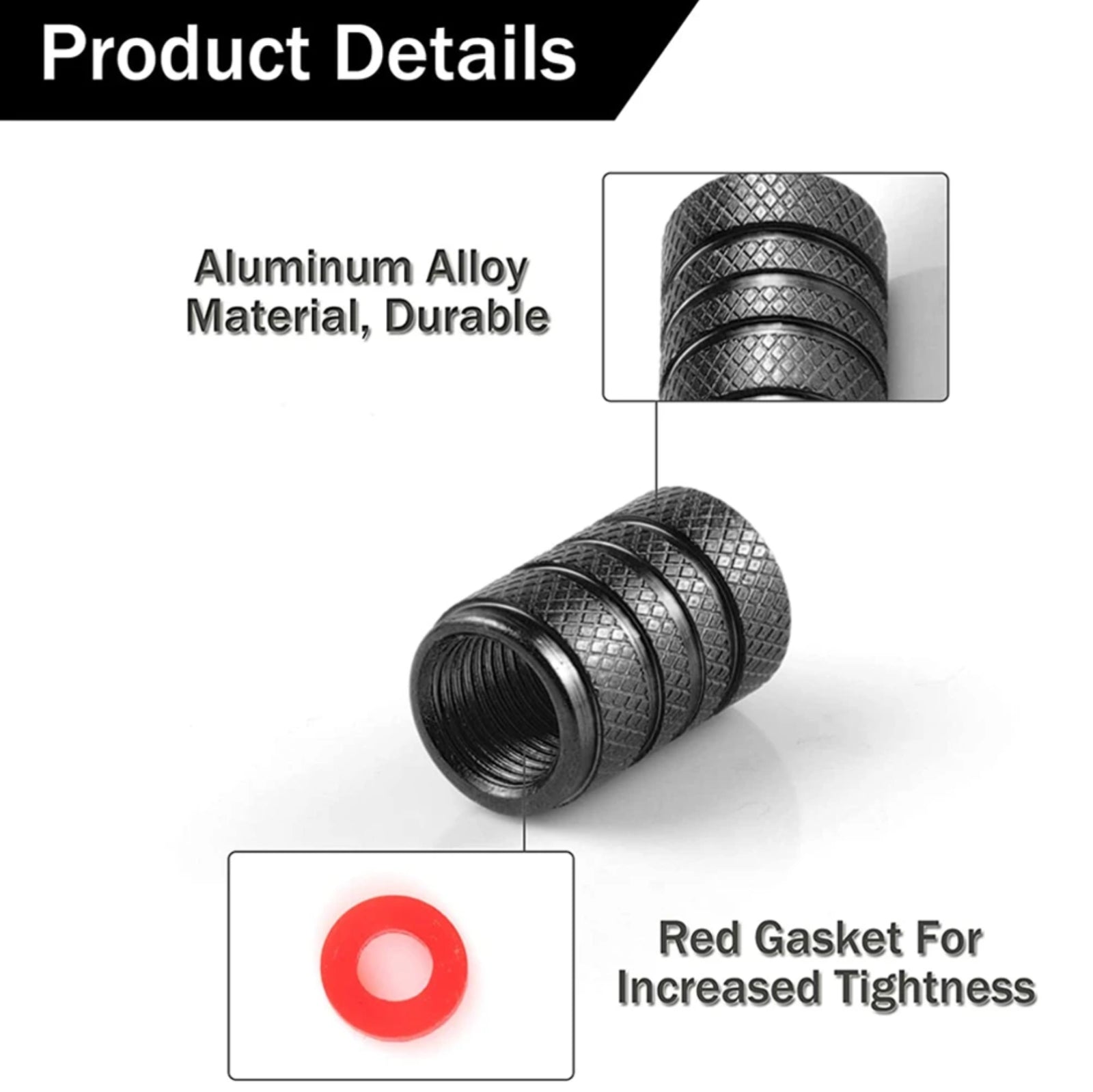 4Pcs Tire Valve Stems Cap Wheel Stem Air Valve Cap Universal Car Bike UK Seller