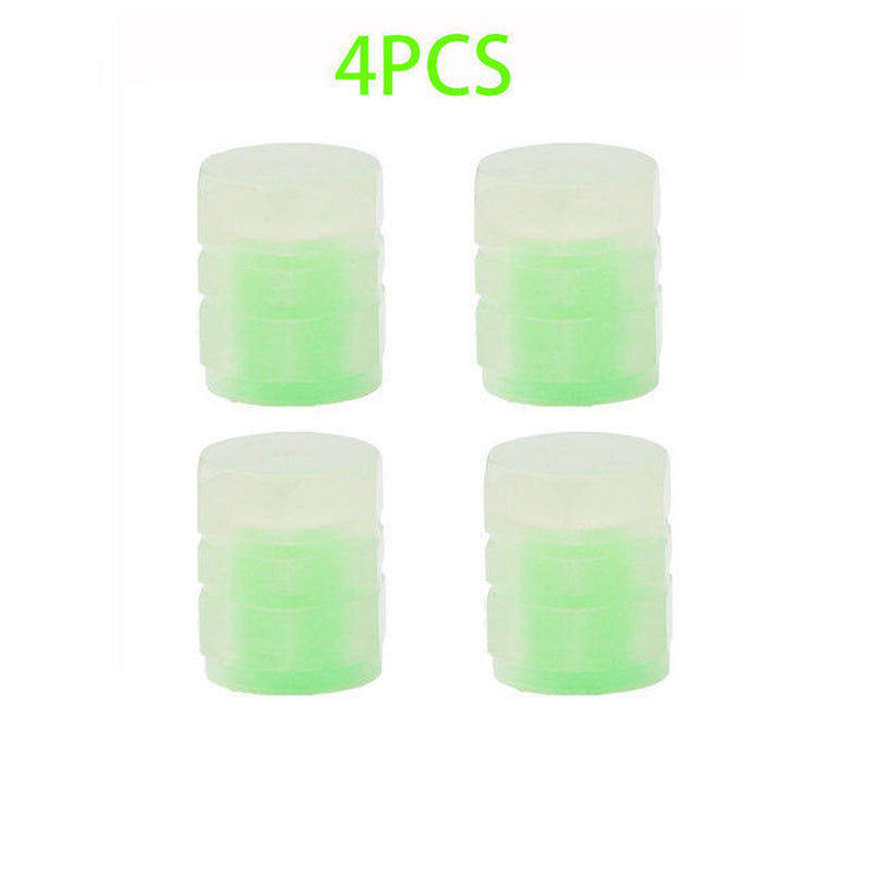 4X Tyre Valve Dust Caps Schrader Car Bike Motorcycle Alloy UK Seller