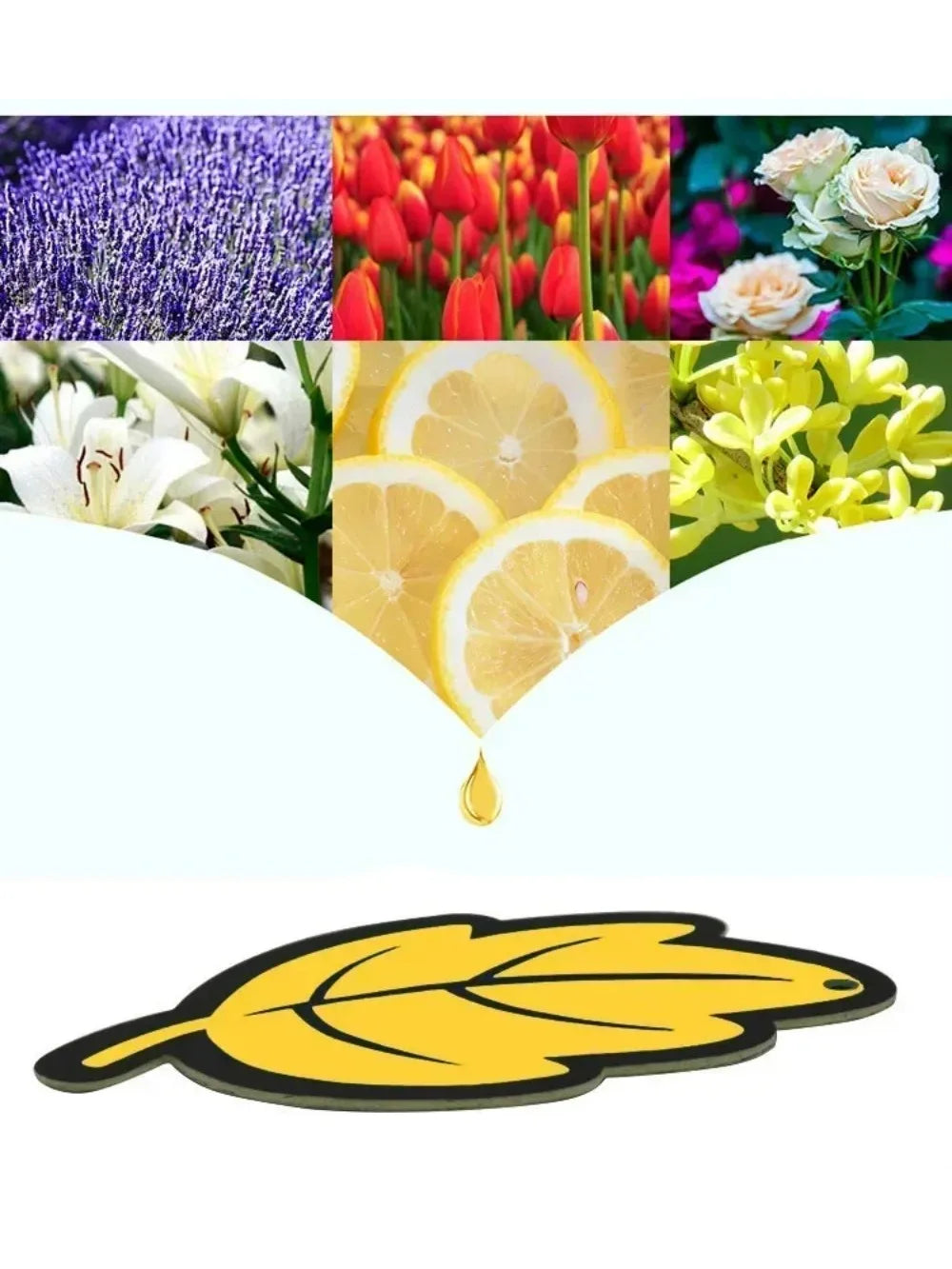 3-60Pcs Car Air Freshener Natural Scented Tea Paper Auto Hanging Vanilla Perfume Fragrance Leaf Shape Car Accessories Interior