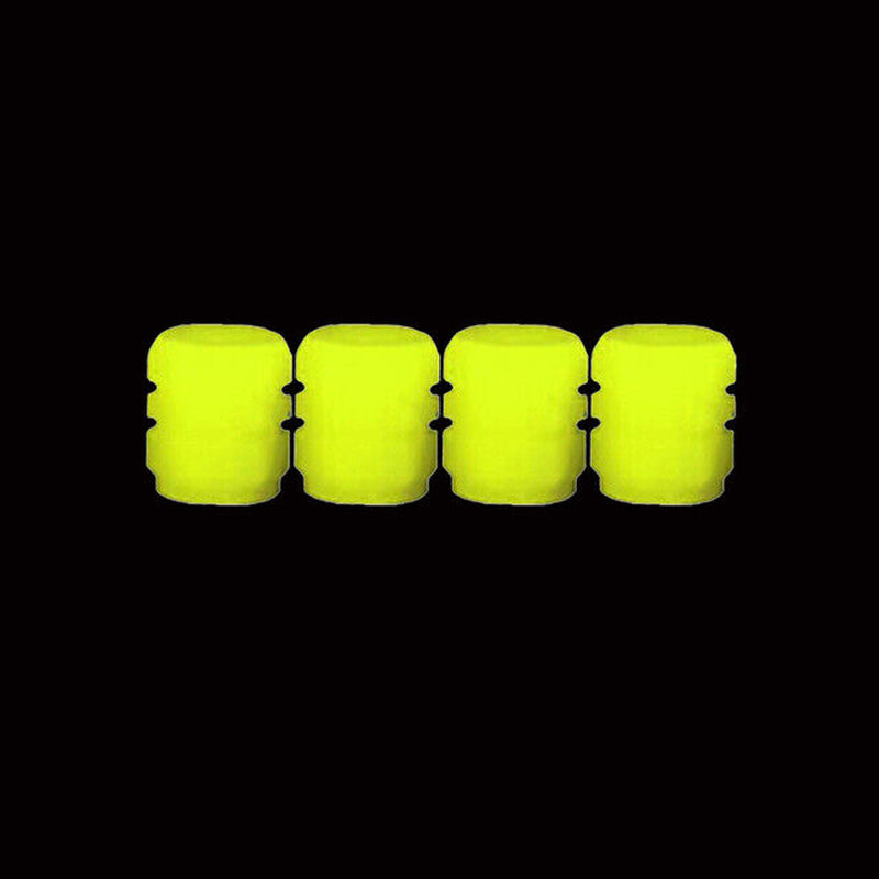 4X Tyre Valve Dust Caps Schrader Car Bike Motorcycle Alloy UK Seller