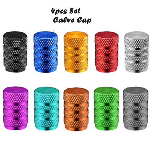 4Pcs Tire Valve Stems Cap Wheel Stem Air Valve Cap Universal Car Bike UK Seller