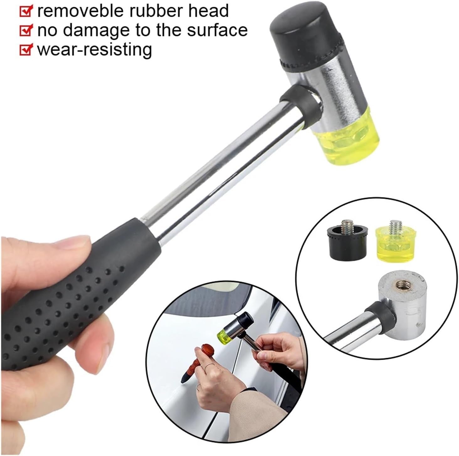 Car Dent Hammer Repair Dings Removal Tools Hail Bulge Remover Tap down Pen Auto Sheet Metal Set Automotive Accessories