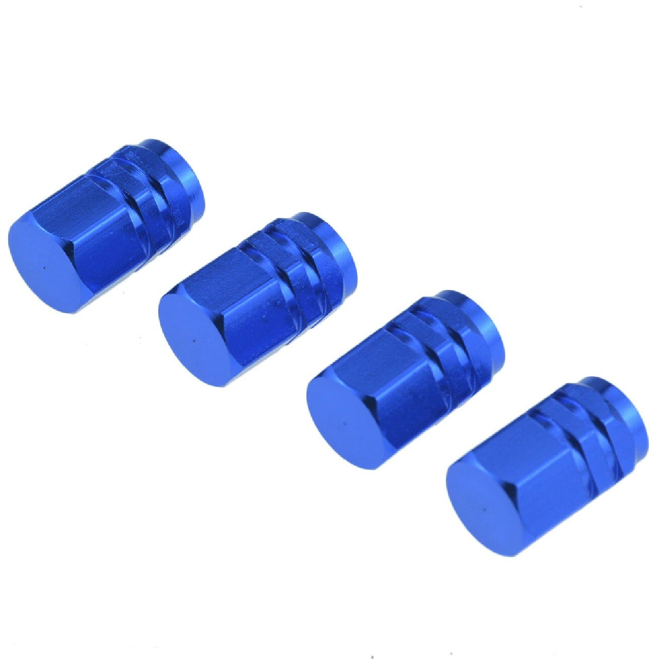 4X Tyre Valve Dust Caps Schrader Car Bike Motorcycle Alloy UK Seller