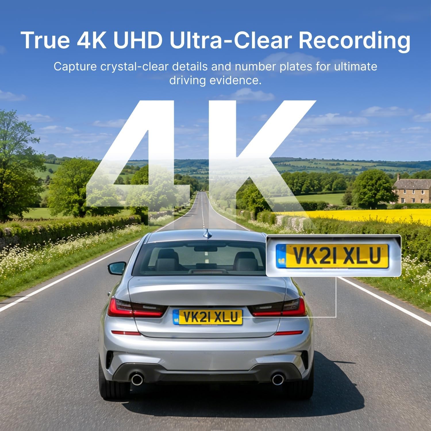 S1+ 4K Dash Cam with Built-In GPS & UK Speed Camera Alerts