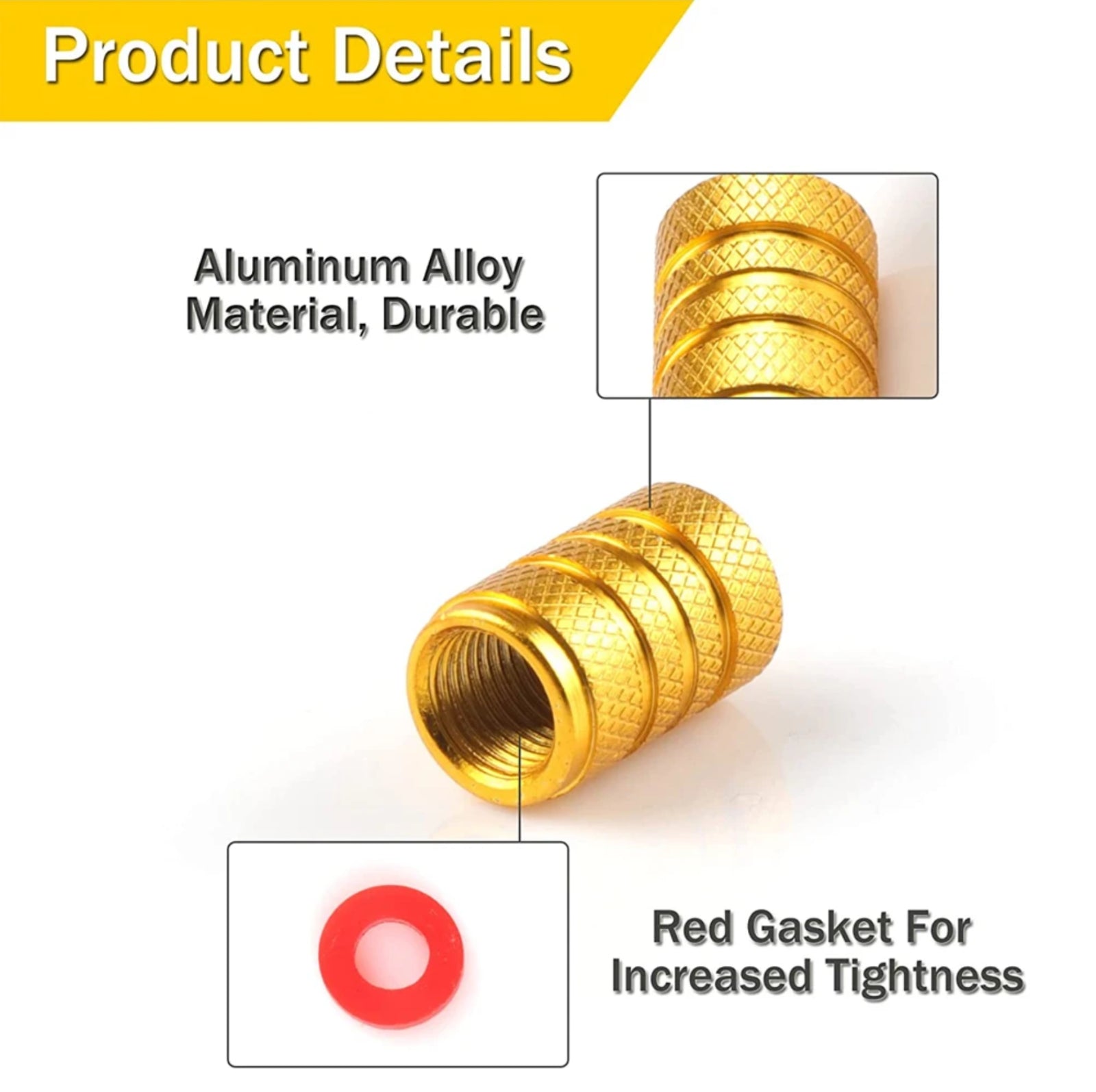 4Pcs Tire Valve Stems Cap Wheel Stem Air Valve Cap Universal Car Bike UK Seller
