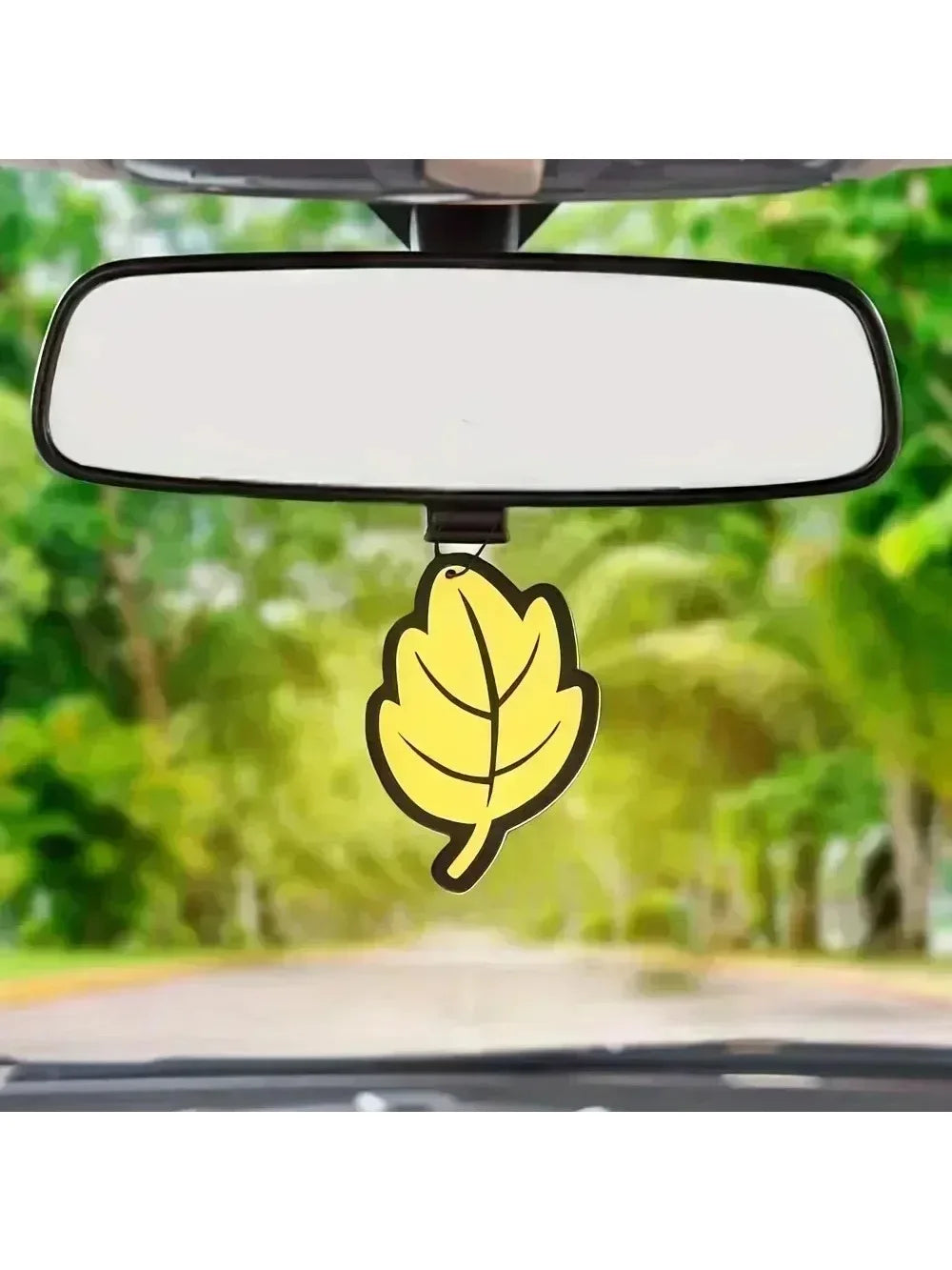 3-60Pcs Car Air Freshener Natural Scented Tea Paper Auto Hanging Vanilla Perfume Fragrance Leaf Shape Car Accessories Interior