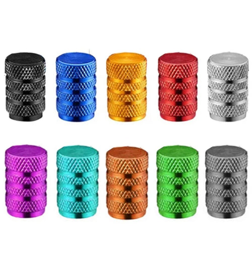 4Pcs Tire Valve Stems Cap Wheel Stem Air Valve Cap Universal Car Bike UK Seller