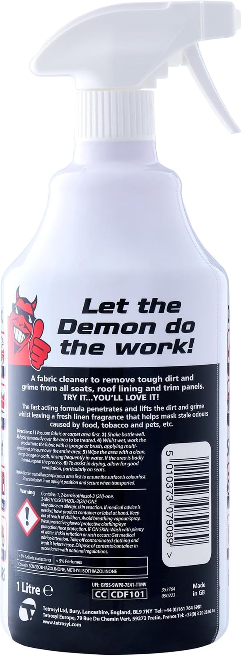 Demon Fabric Cleaner, 1 Litre (Pack of 1)