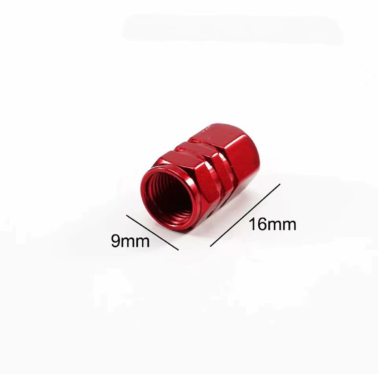 4X Tyre Valve Dust Caps Schrader Car Bike Motorcycle Alloy UK Seller